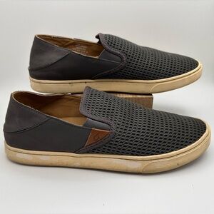 Olukai Women’s Pehuea Breathable Slip On Sneakers Size 10 Gray